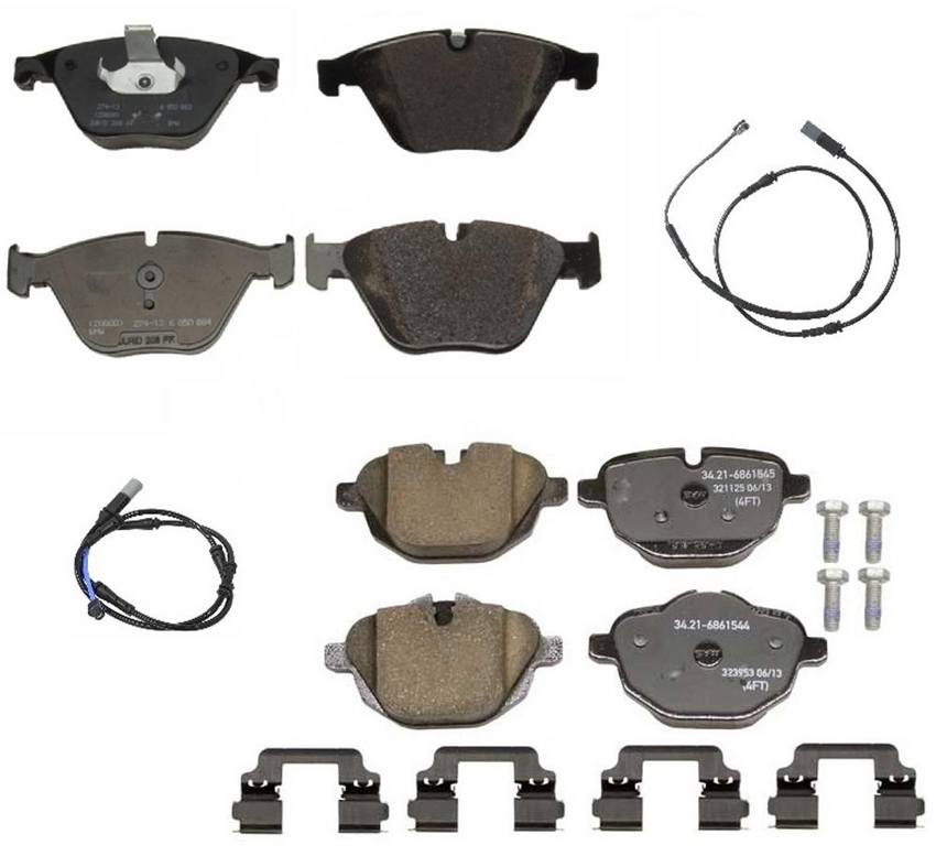 BMW Disc Brakes Kit - Pads Front and Rear